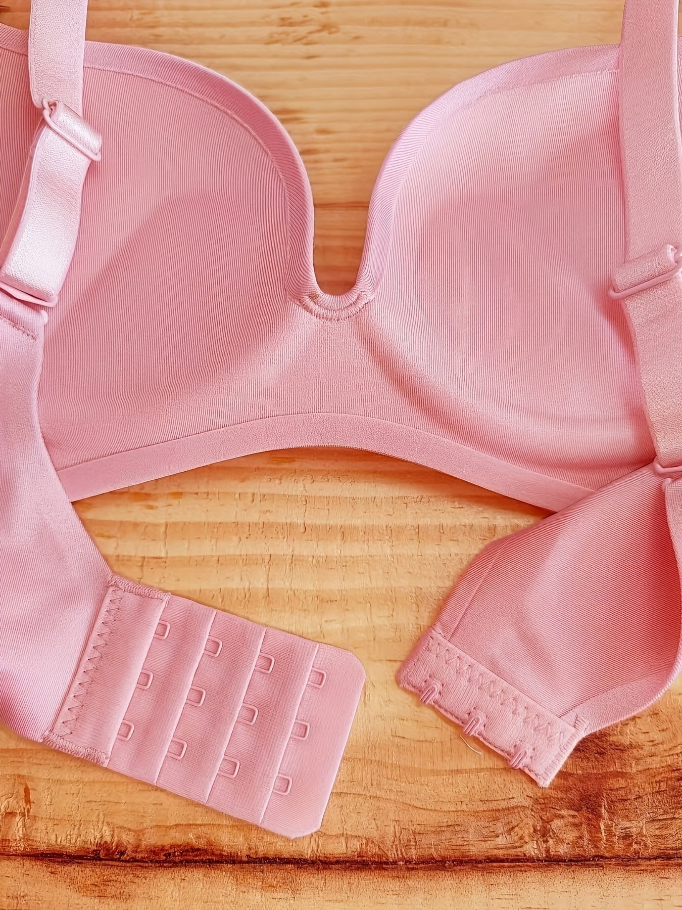 Solid T Shirt Bra Push Up Women's Lingerie