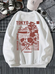 Men's Round Neck Sweatshirt Long Sleeve Casual Top