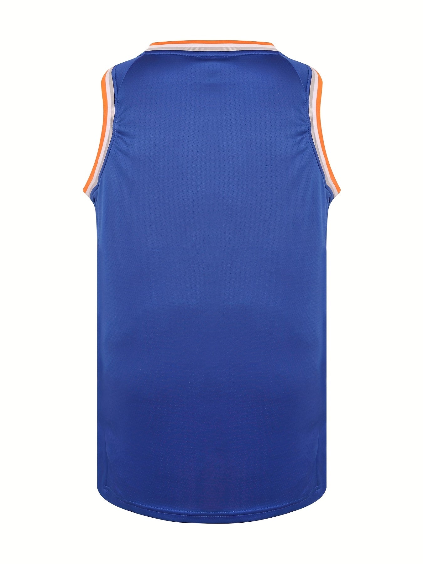 Men's Solid Basketball Jersey Active Breathable Sleeveless Shirt