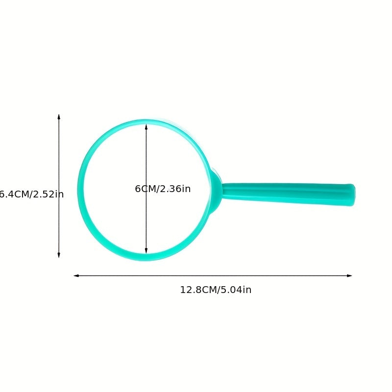 60mm Acrylic Mini Plastic Magnifying Glass Handheld Lens