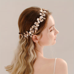 Leaf Flower Headband Hair Decoration For Women Wedding