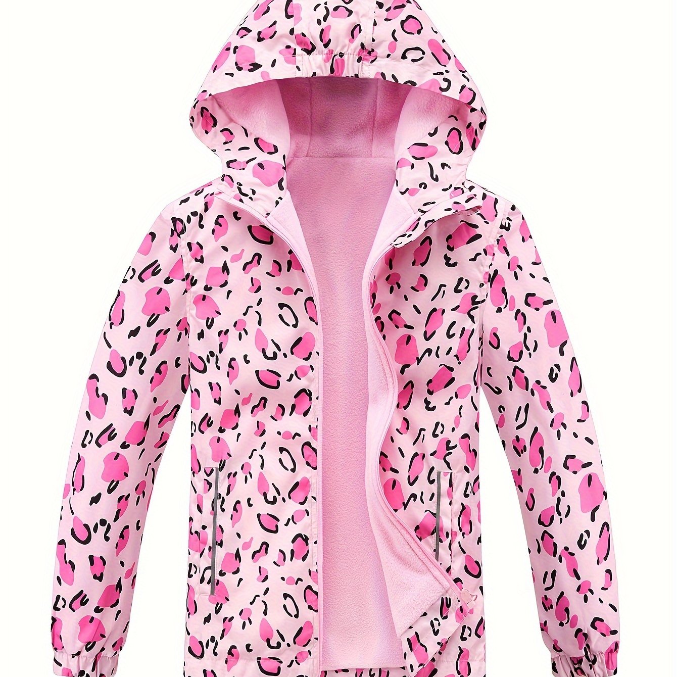 Girls Gradient Tie Dye Hooded Jacket for Spring Fall Winter
