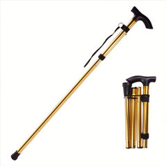 Folding Walking Stick Trekking Pole Adjustable Lightweight Hiking Stick