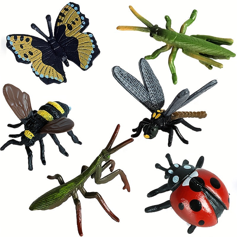 12pcs Mini Insect Animal Model Set Realistic Insects Figures Toys