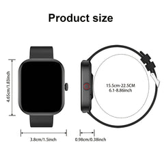2.01" Unisex Smartwatch with Calling & Message Alerts