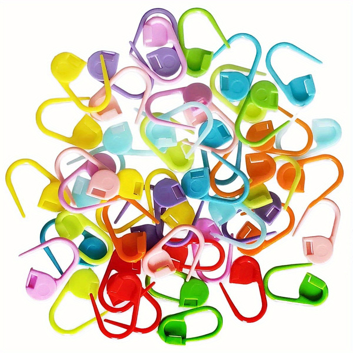 150pcs Colorful Knitting Markers Crochet Clips Locking Stitch Pla