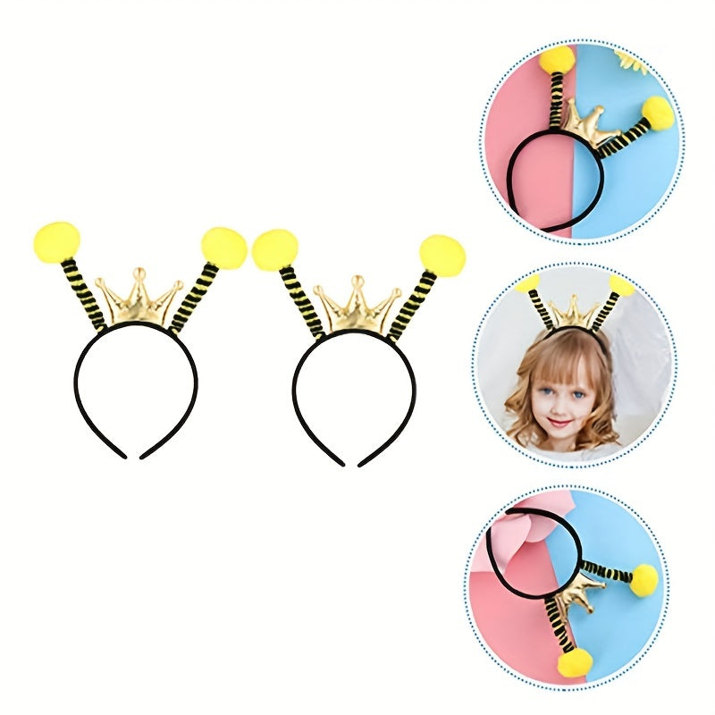 Bee Headband Stuffed Animal Party Halloween Cotton Hair Ring Prop