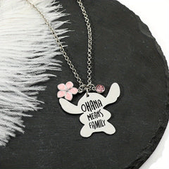 Aoger Cartoon Stitch Series Bracelet Keychain Ohana Means Family
