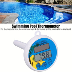 Solar Pool Thermometer Floating Digital Easy Read Water Temperature