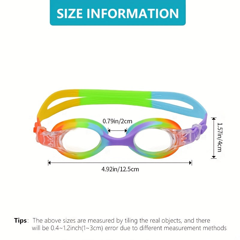 TAG Silicone Kids Swimming Goggles Waterproof Anti fog HD Swimming Glasses