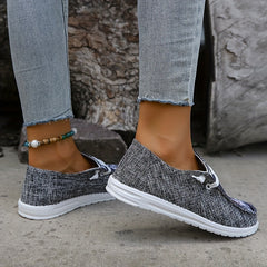 Women's Skull & Flag Print Canvas Shoes Casual Lace Up Outdoor Shoes
