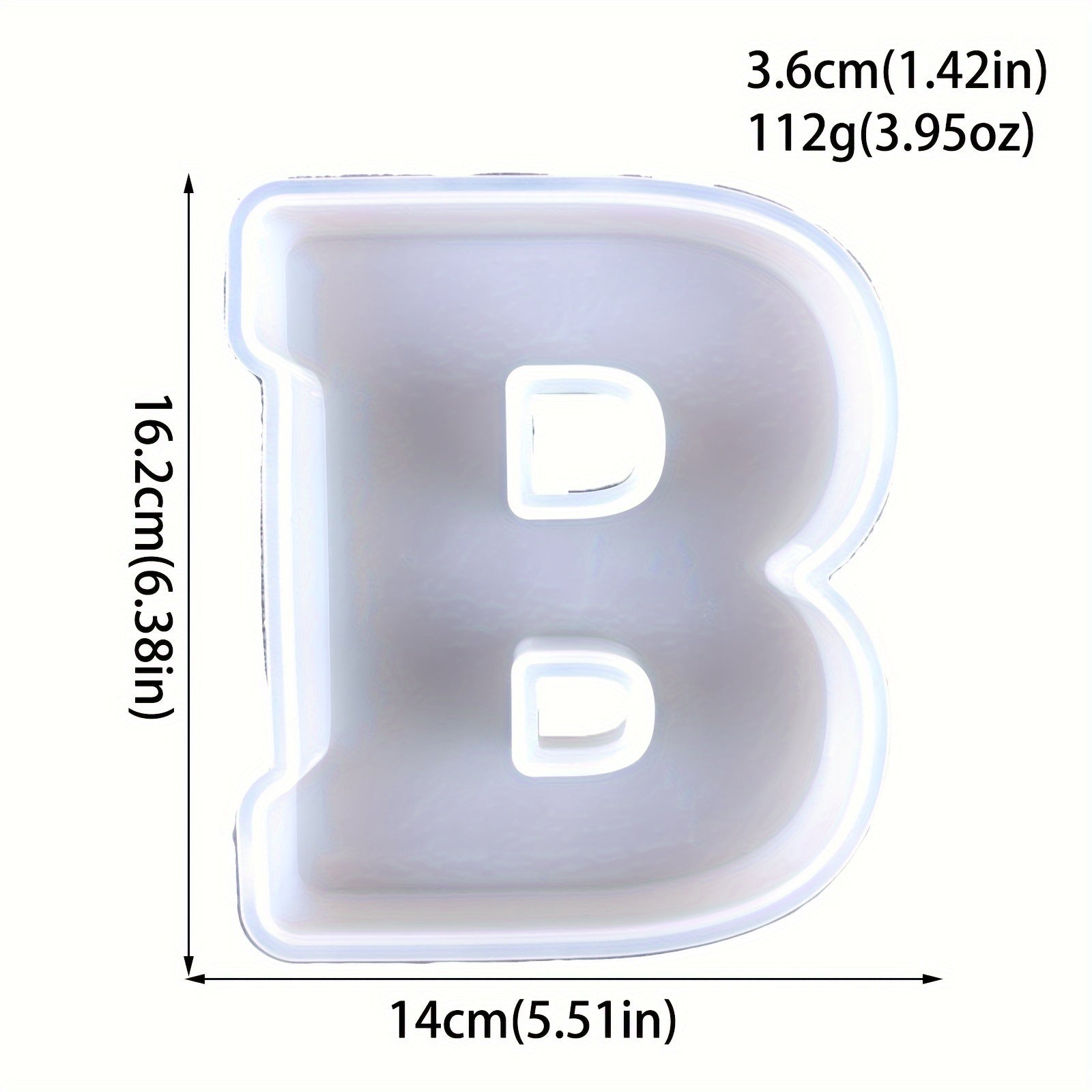 Resin Letter Pendant Molds - 3D Alphabet A-Z Symbols