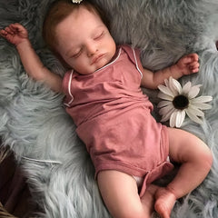 19inch Newborn Baby Rebirth Doll Varicose Veins Implanted Hair