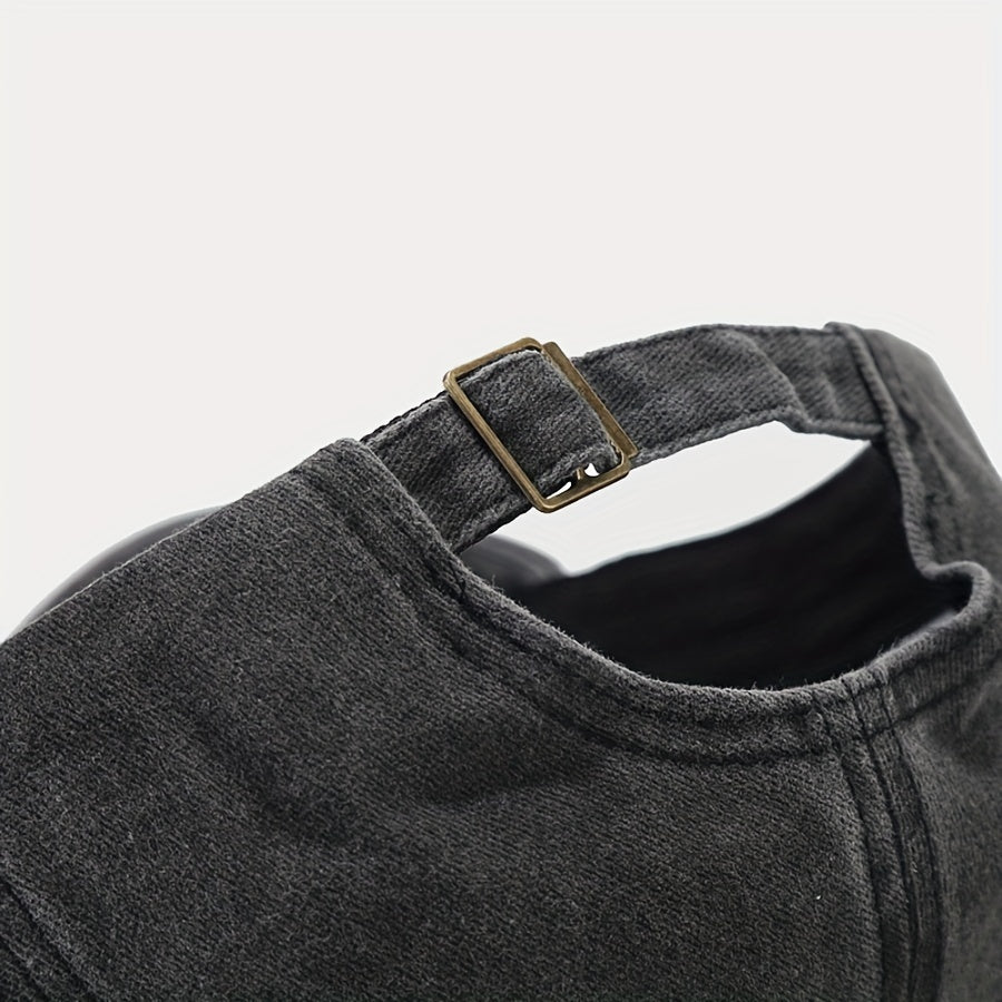 Adjustable Cotton Baseball Cap Retro Sunscreen Hat Men Women