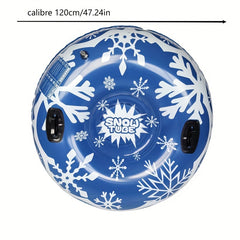Winter Ski Ring PVC Sled Wear Resistant Coldproof Inflatable Skiing Tube
