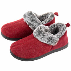 Women's Fuzzy Fleece Memory Foam Slip on Shoes