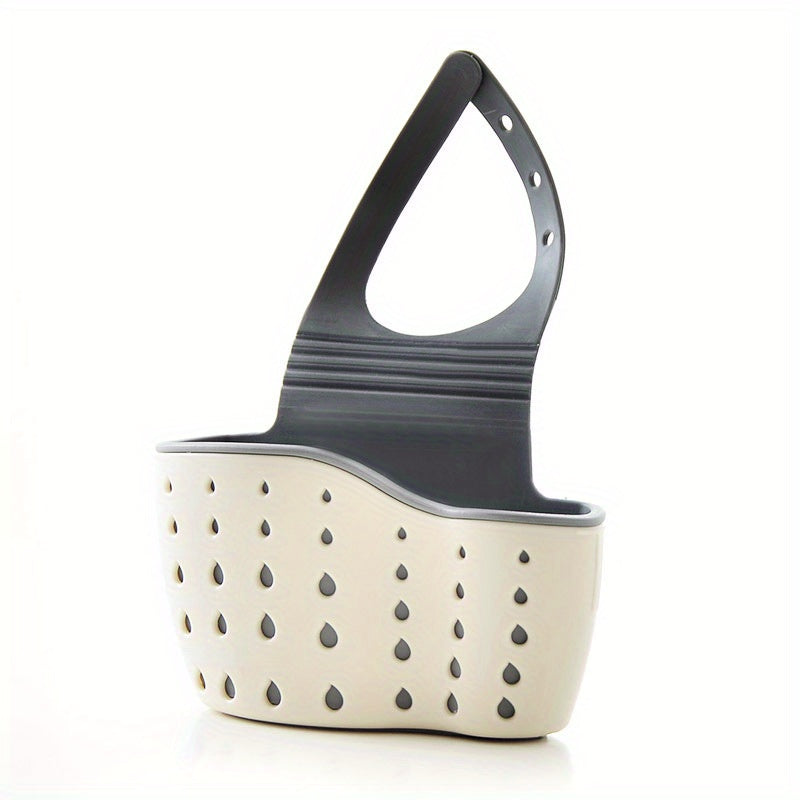 Adjustable Sink Drain Hanging Bag Kitchen Storage Rack Faucet Sponge Double Laye