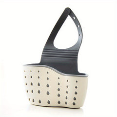 Adjustable Sink Drain Hanging Bag Kitchen Storage Rack Faucet Sponge Double Laye