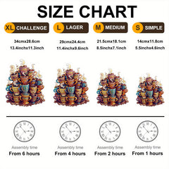 Coffee Dream Wooden Puzzle Animal & Floral Colors Adult Brain