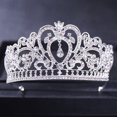 Wedding Silver Rhinestone Princess Tiara Crown Headband