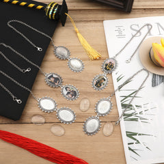5pcs Photo Frame Tassels Graduation Cap & Tassel Charm for DIY Wedding Bouquets