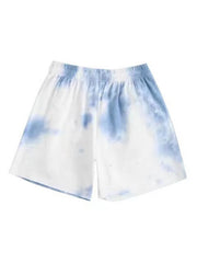 Women's Tie Dye Dolphin Shorts with Knot Waist