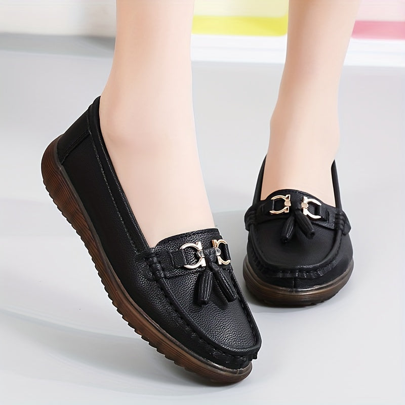 Women's Casual Flat Loafers Slip On Shoes Outdoor Flats