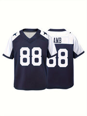 Boys Breathable Rugby Jersey Athletic Competition Shirt
