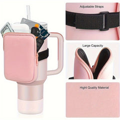 Water Bottle Tying Pouch Bag Sports Storage Bag 26 Letters Printed