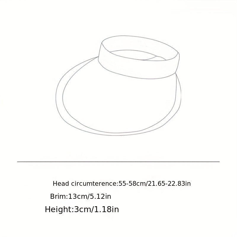 Gradient UPF50 Wide Brim Visor Hat for Women