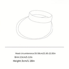 Gradient UPF50 Wide Brim Visor Hat for Women