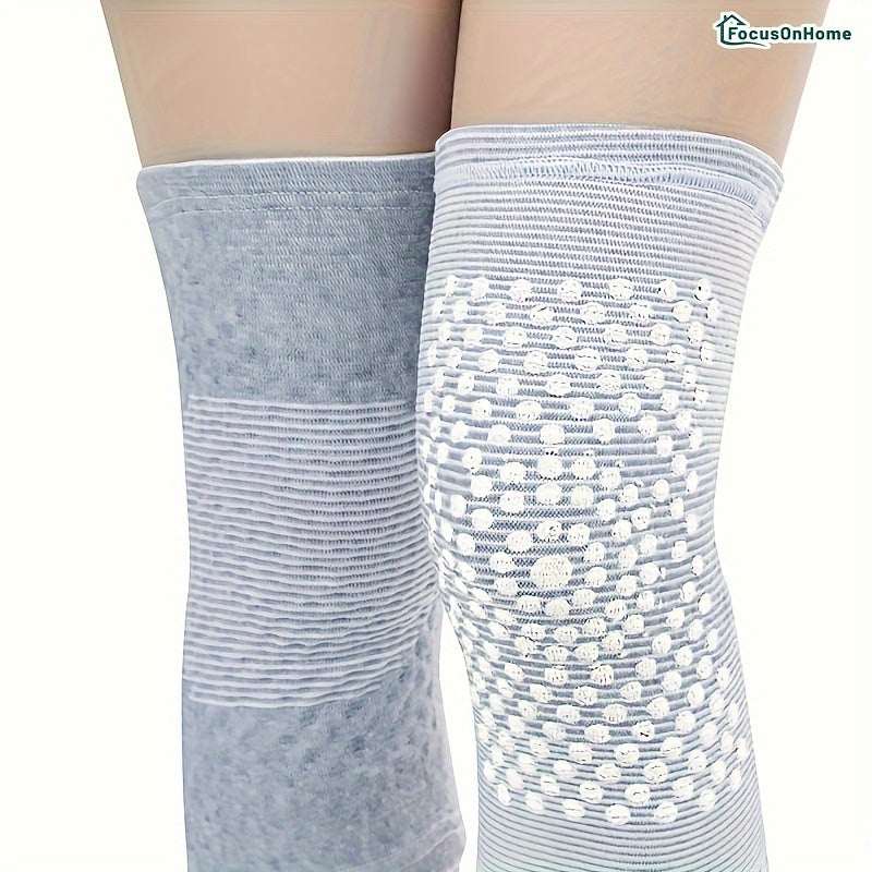 1 Pair Short Artemisia Knee Pads, Cold Protection, Fall & Winter