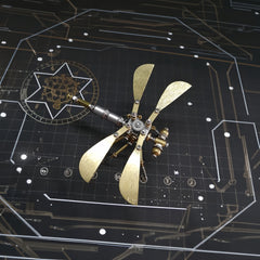 Mechanical Dragonfly Steampunk Metal 3D Jigsaw Puzzle Toy