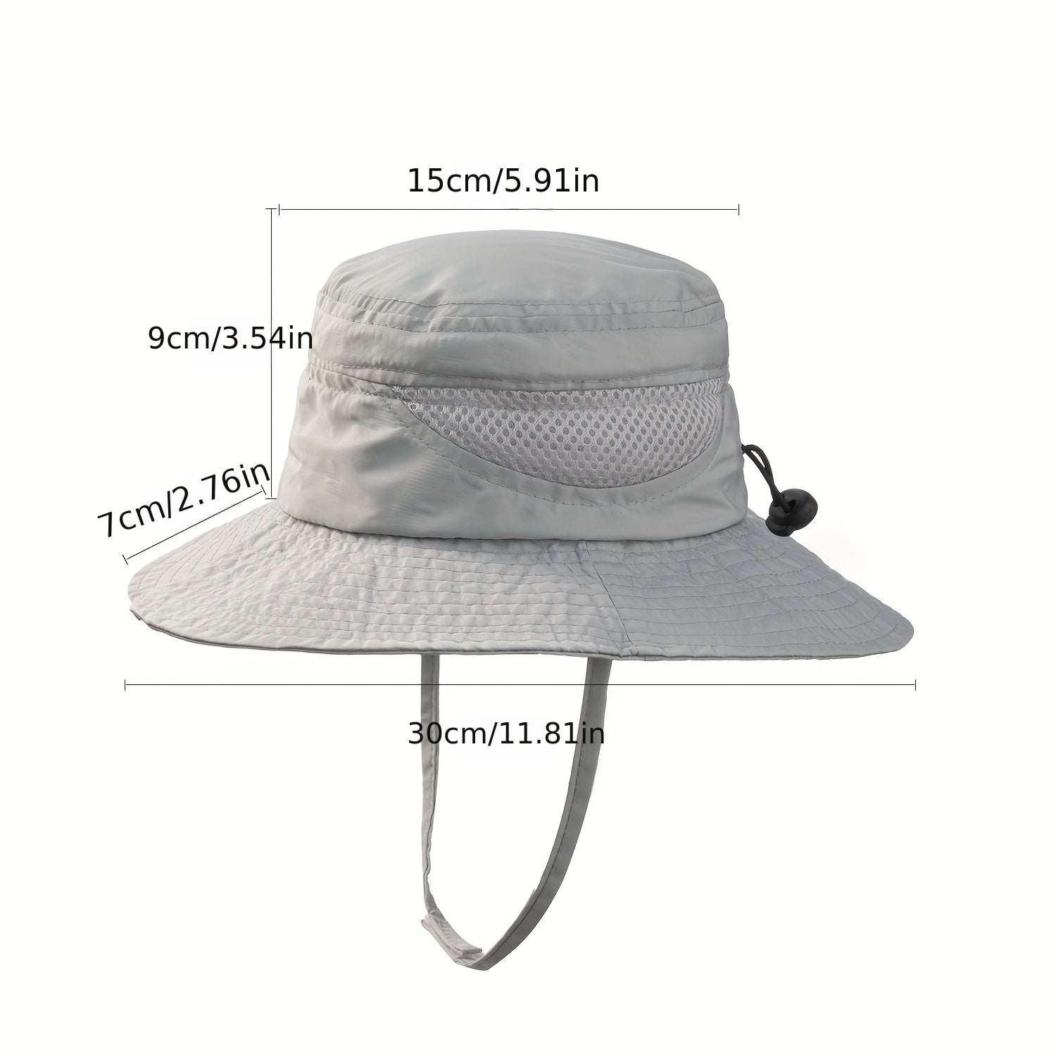 Boys Casual Mesh Bucket Hat Sun Protection Adjustable Comfortable Fis