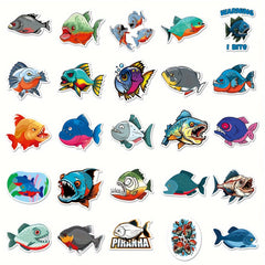 50 Mermaid Cartoon Graffiti Stickers DIY Car Decoration Waterproof Stickers