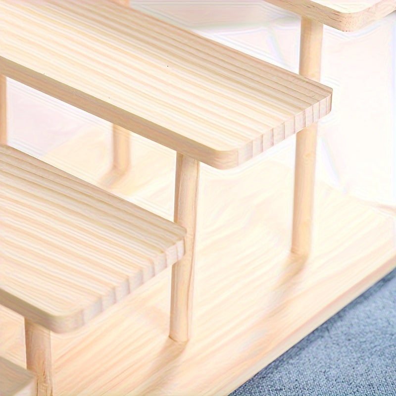 Wood Glasses Display Rack for Shop Showcase