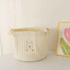 Small Bear Rabbit Storage Bag Baby Diaper Clothes Toy Basket
