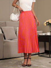 High Waisted Pleated Skirt for Women