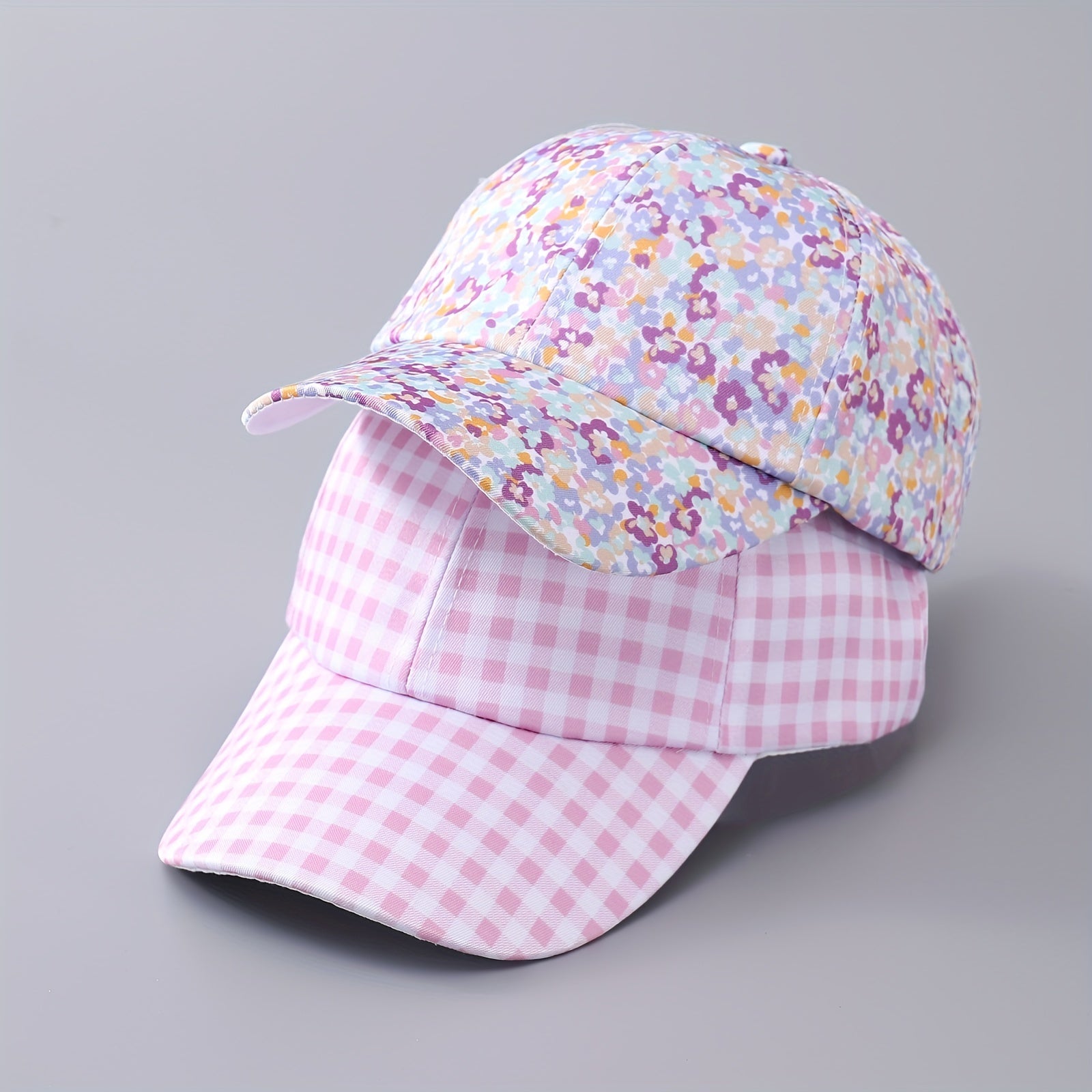 Floral Print Baseball Cap Women Sunscreen Sports Hat Lightweight Dad Hats
