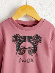 MINI GIRL 2pcs Sweatshirt & Leopard Leggings Set