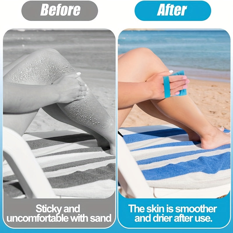 2pcs Beach Sand Removal Gloves Light Beige Color Large Size