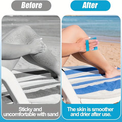2pcs Beach Sand Removal Gloves Light Beige Color Large Size