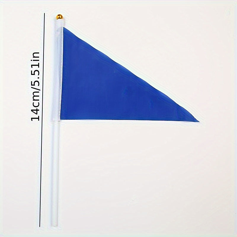 1pc Small Colored Flags Triangular Small Red Flags Waving Flags