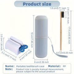 Portable Toothbrush Holder Box Set for Travel and Camping