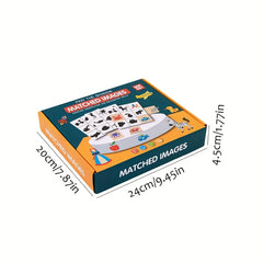 55pcs Matching Puzzle Game Animal Fruit Traffic Early Educational Toys