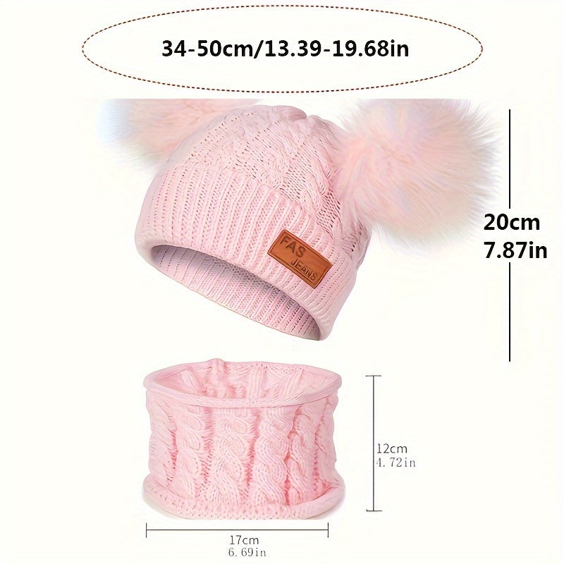 Winter Baby Hat And Scarf Set - Warm Knitted Children's Accessories