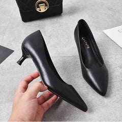 Women's Formal Stiletto Heel Point Toe Slip On Shoes