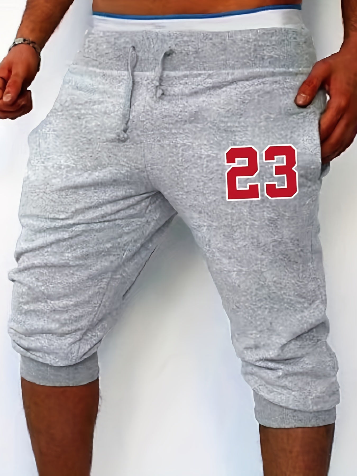 Men's Solid Comfy Shorts Elastic Waist Drawstring