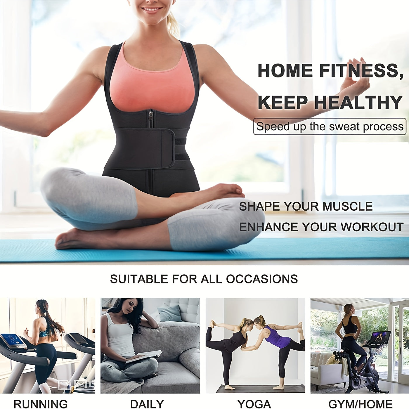 Neoprene Sauna Suit Waist Trainer for Women