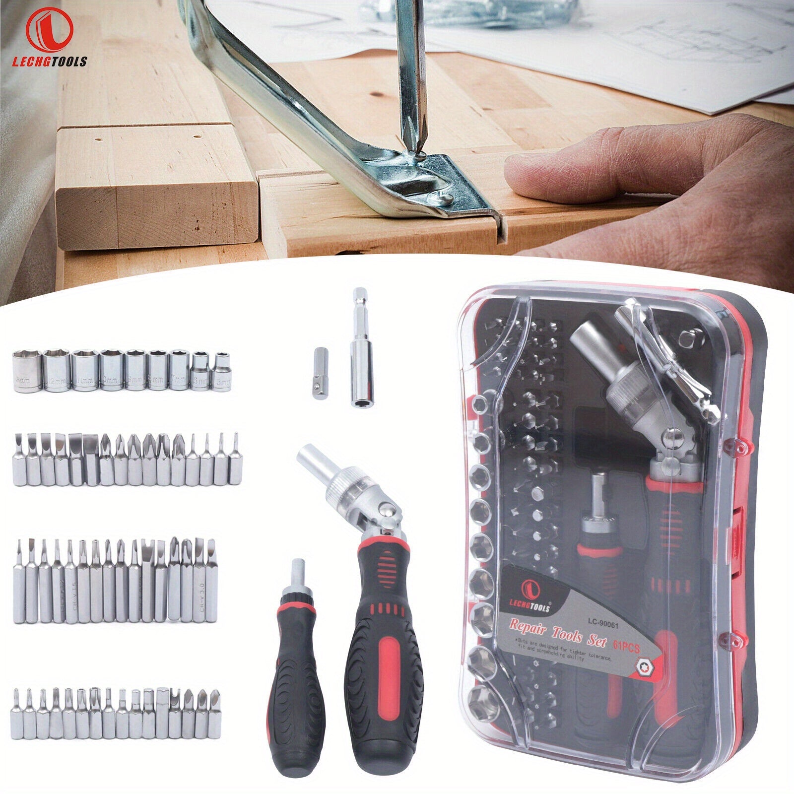 61-Piece Precision Screwdriver Set for Electronics Repair